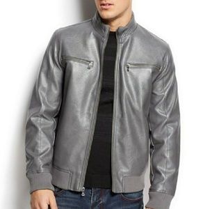 INC - Gray Harold Bomber Jacket - Sz: Large